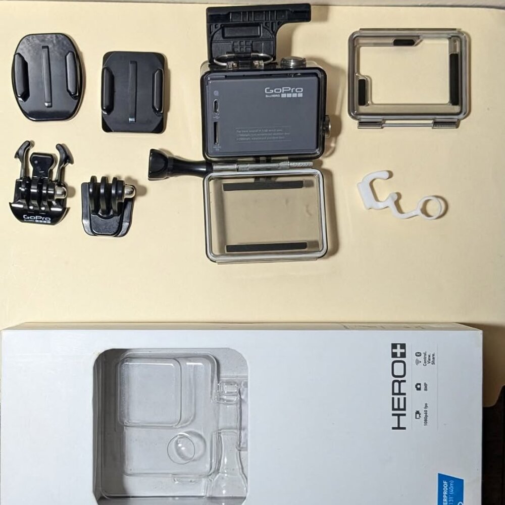 GoPro HERO + Action Cam 1080p 60fps Wi-Fi Waterproof Camera Bundle Original Box - Picture 6 of 9